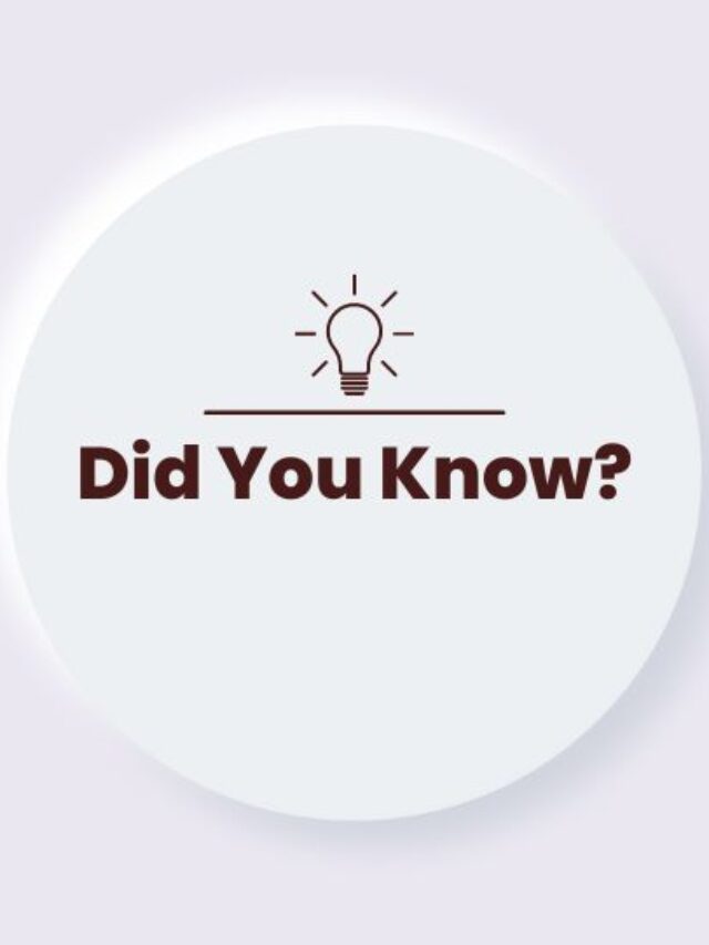 Did you know these facts?